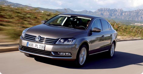 VW Passat cheap large hire car from Berlin-Tegel Airport